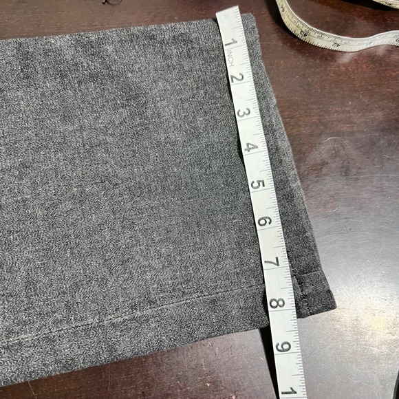 St. John Sport Gray Cotton Blend Dress Pants Women's Size 10 Side Studded Detail - Picture 10 of 16